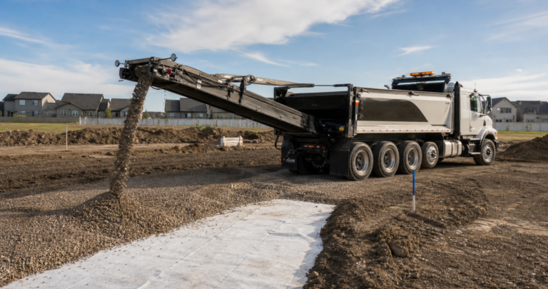 Slinger truck service in Edmonton by Shan Construction