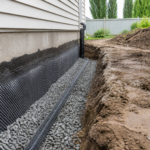 Weeping tile replacement in Edmonton by Shan Construction